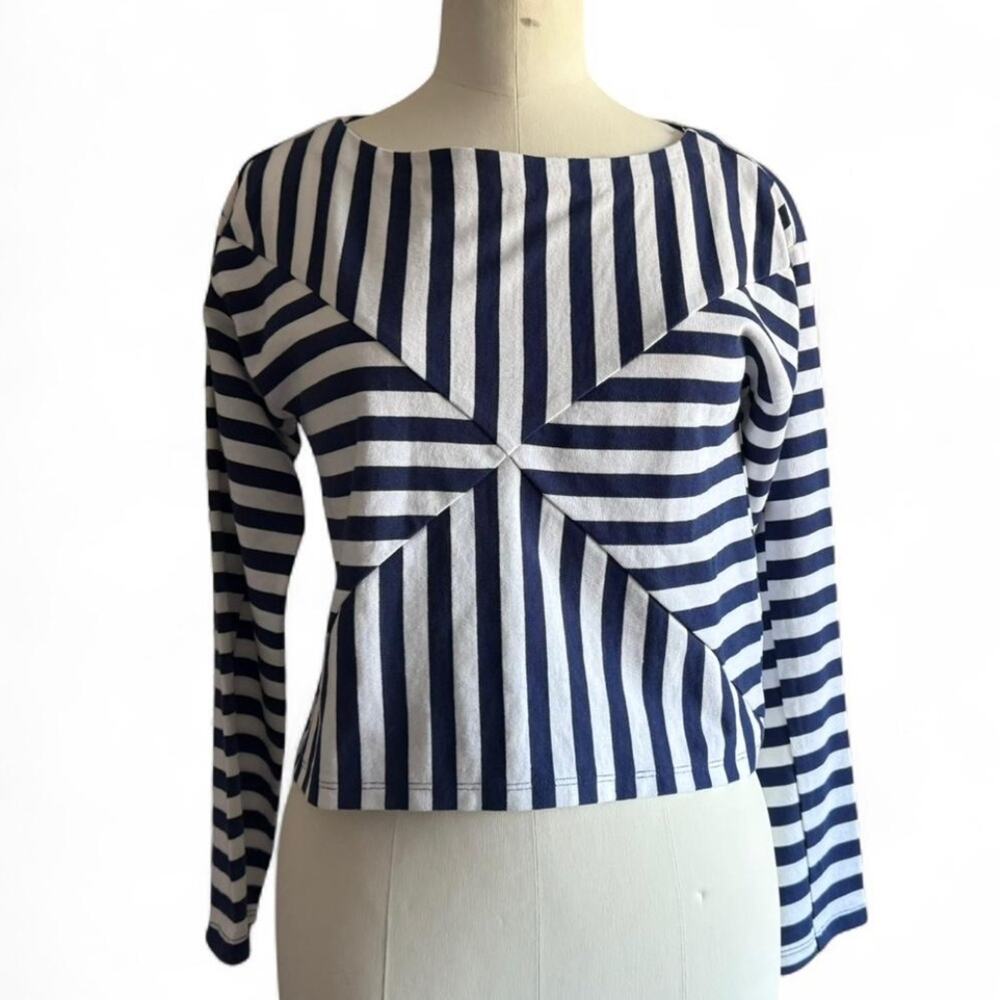 J.Crew x Christopher John Rogers Mariner Cloth Boatneck T-Shirt (sz XXS) 324